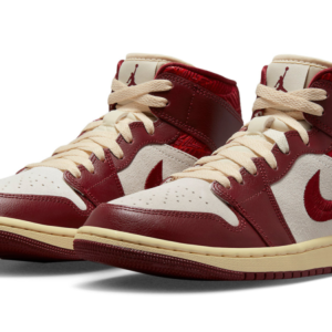 AIR JORDAN 1 MID SE ‘TIKI LEAF TEAM RED’