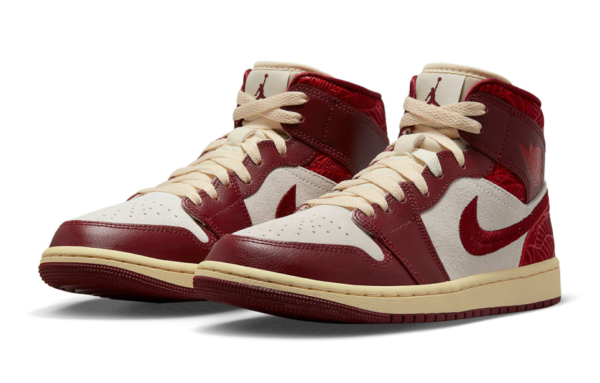 AIR JORDAN 1 MID SE ‘TIKI LEAF TEAM RED’