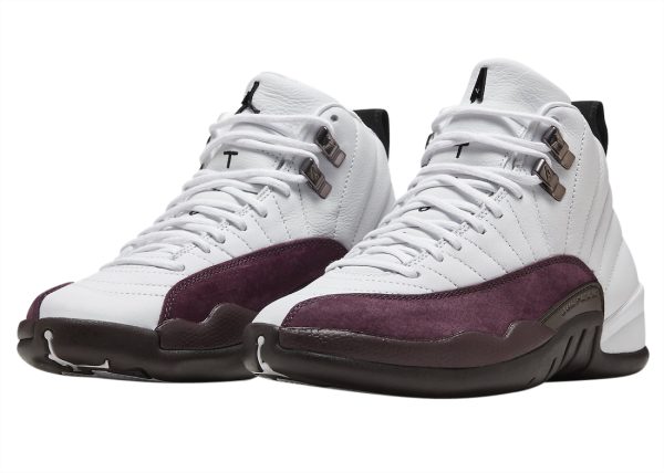 A Ma Maniére x Air Jordan 12 WMNS White Burgundy Crush