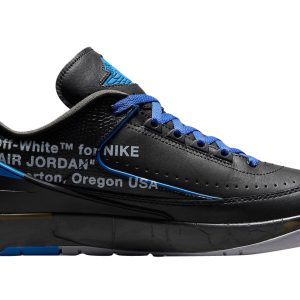 Off-White x Air Jordan 2 Low Black Varsity Royal