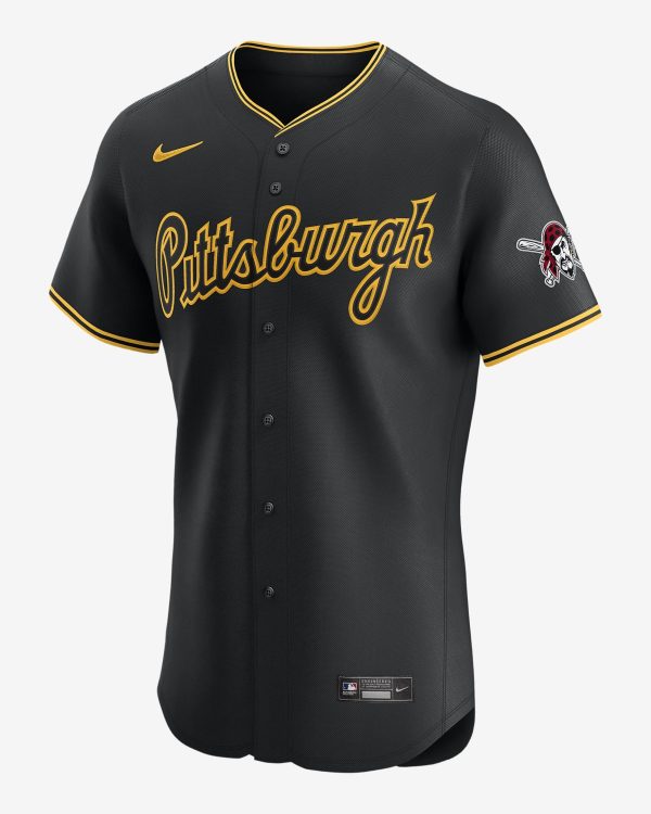 Pittsburgh Pirates Mens Nike Dri-FIT ADV MLB Elite Jersey – Black