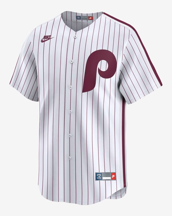 Philadelphia Phillies Cooperstown Mens Nike Dri-FIT ADV MLB Limited Jersey – White