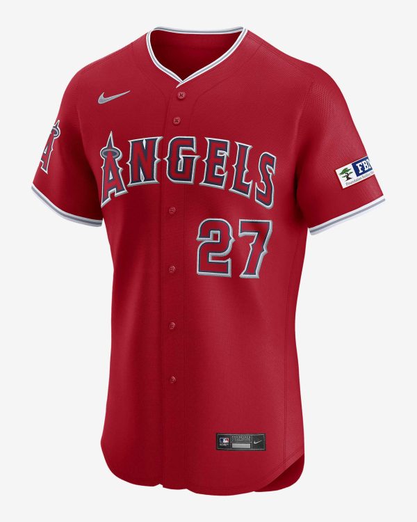 Mike Trout Los Angeles Angels Nike Dri-FIT ADV MLB Elite Jersey – Red